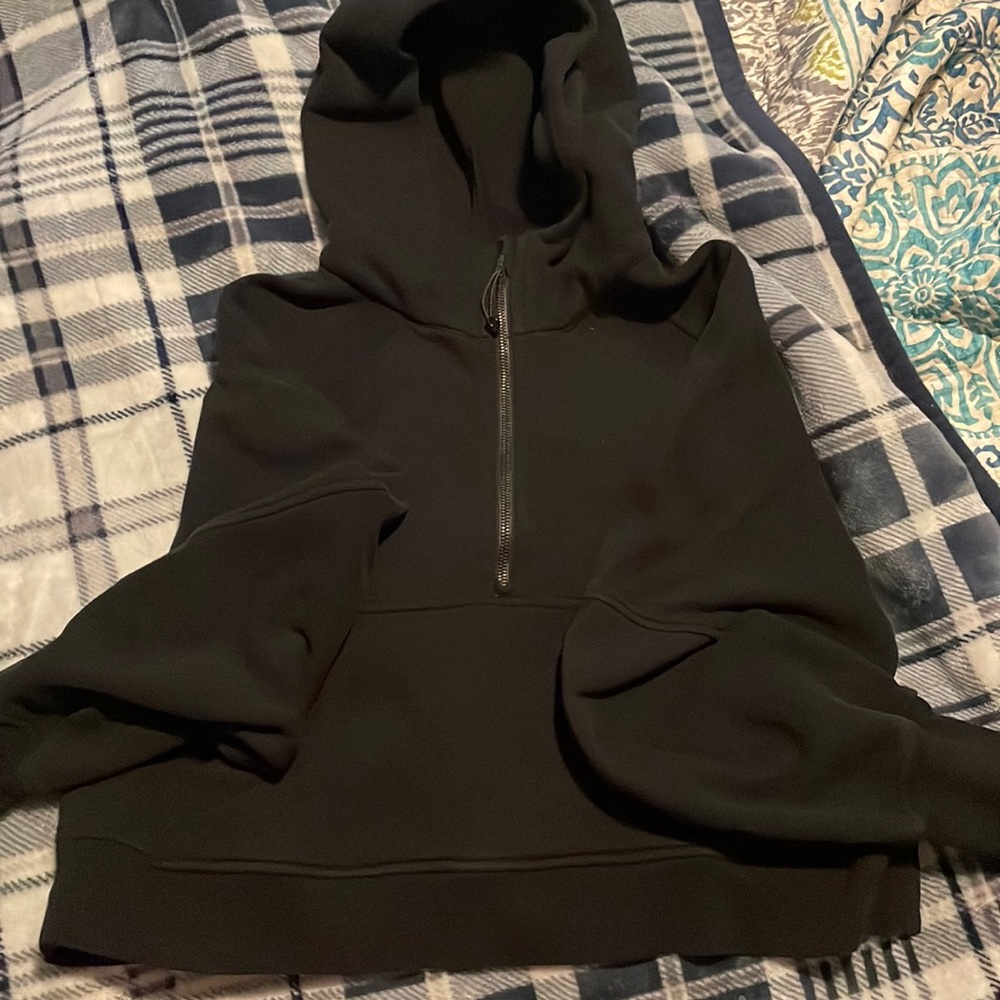Half zip Scuba hoodie